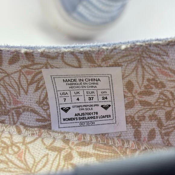 ROXY “Sheilahh” Platform Shoes light grey/blue grey color Women’s Size 7 - Picture 9 of 12